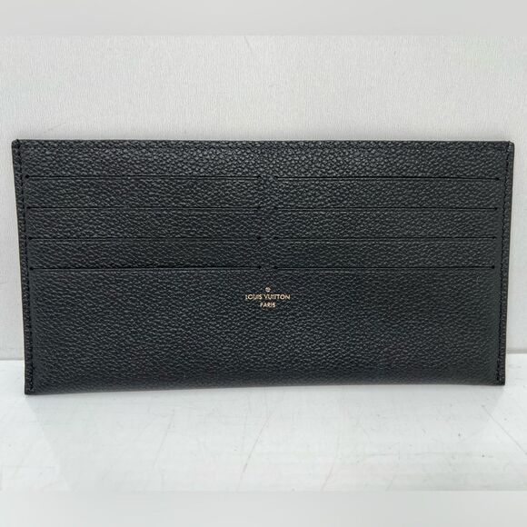 Louis  Vuitton Black Monogram Empreinte Felicie Inserts Black Very Good Conditio - Picture 2 of 8